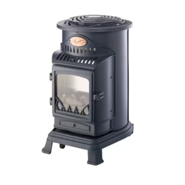 Provence 3kW Blue Deluxe Portable Gas Heater with Thermostat black