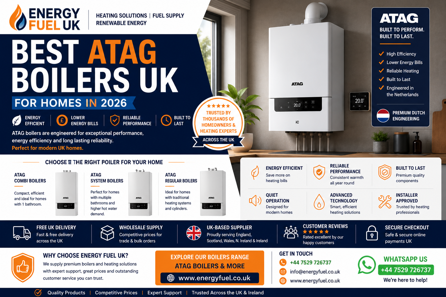 Best ATAG Boilers UK