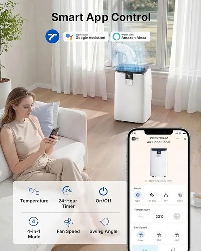 Meaco Portable Air Conditioner 12k Btu with Heat